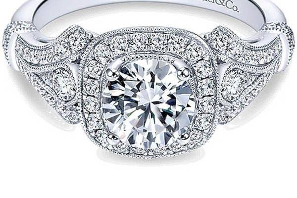 Ben Garelick Vintage Style Diamond Engagement Ring