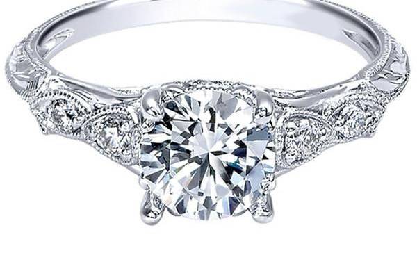 Ben Garelick Vintage Style Diamond Engagement Ring