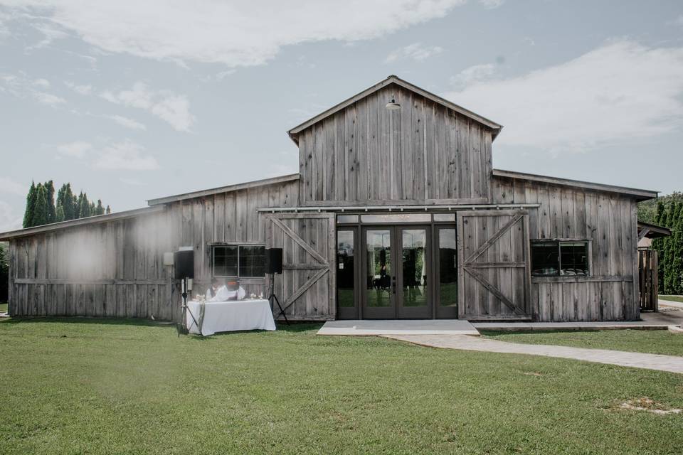 Back of barn