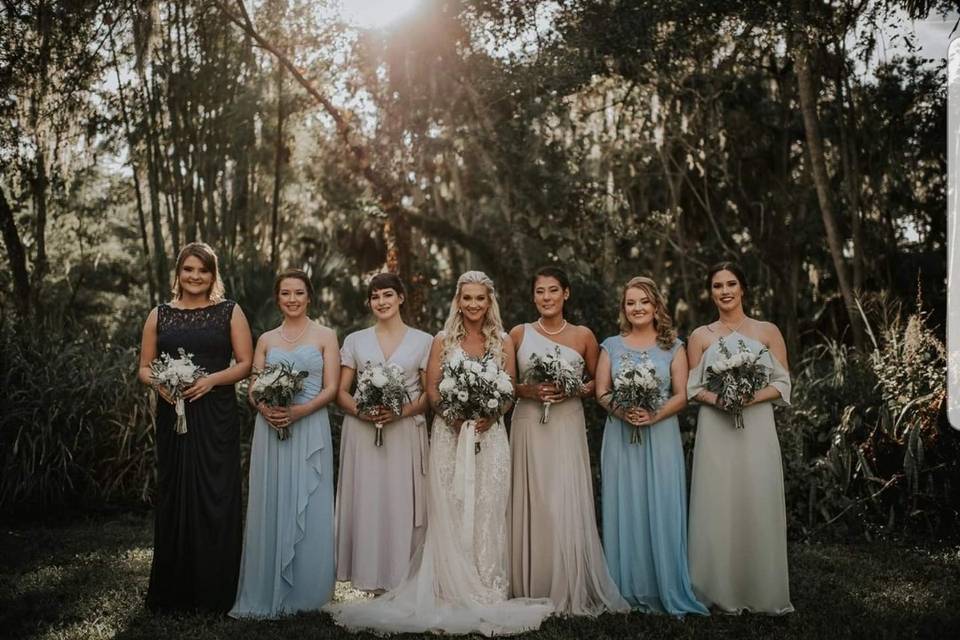 A bride and her crew
