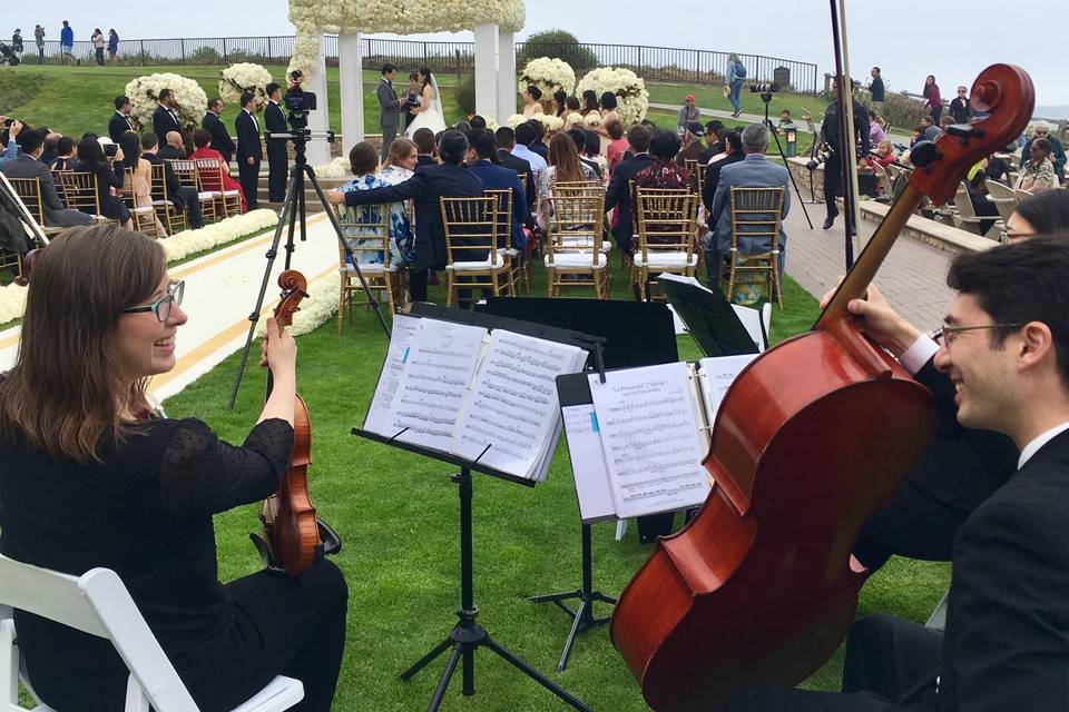 Outdoor wedding performance