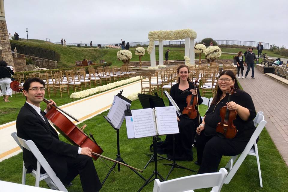 Outdoor wedding ceremony