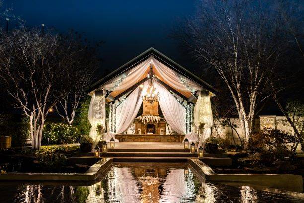 Night time gazebo