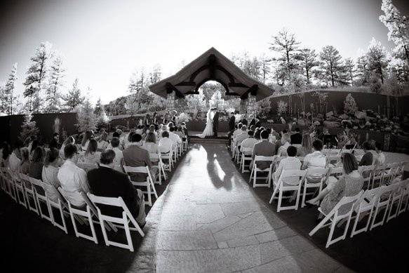 Wedding ceremony area