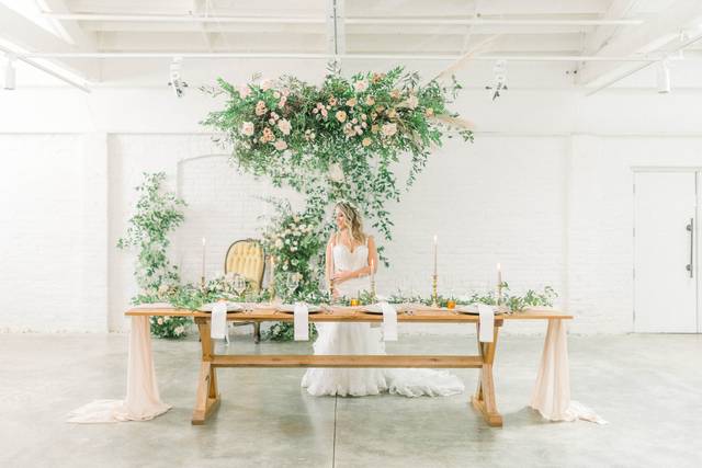 Suspended greenery install