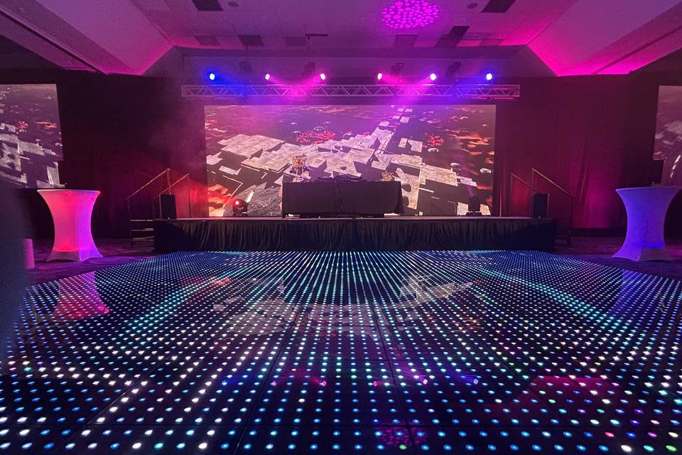 LED dnace floor