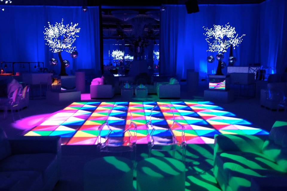 Dance floor lights
