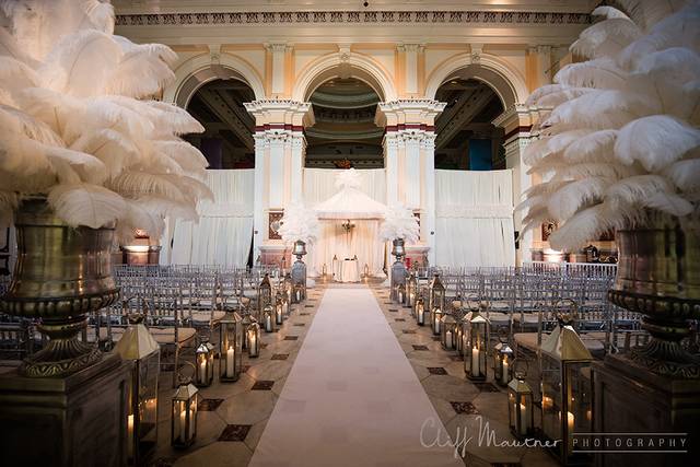 Indoor wedding setup
