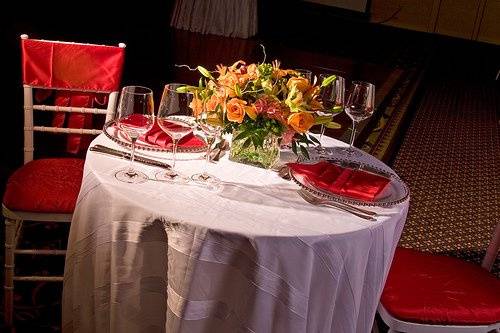 Table with centerpiece