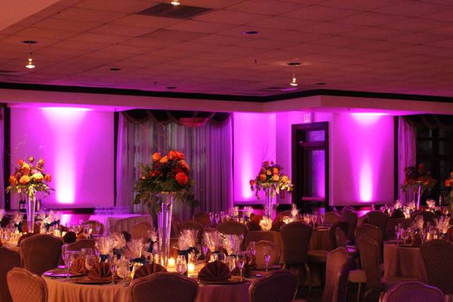 Wedding reception area