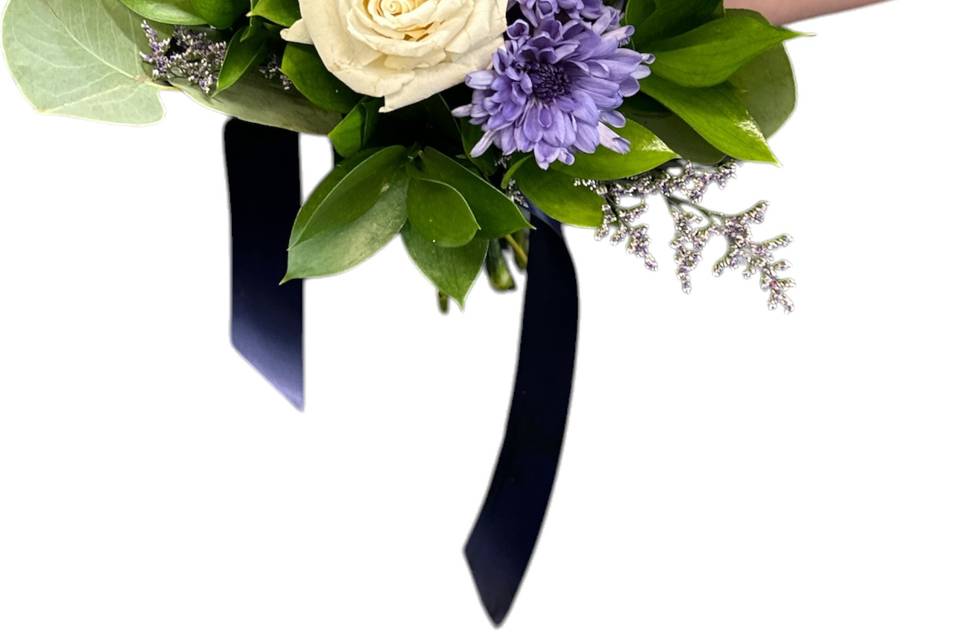 White & Green Bridal Bouquet