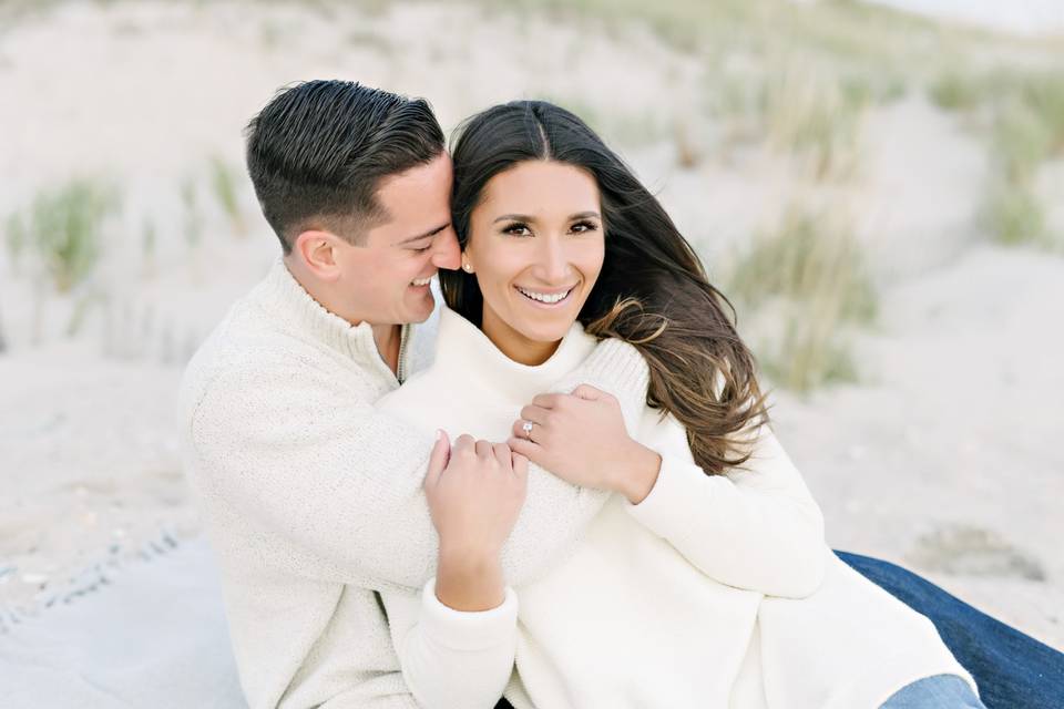 Long island beach engagement s