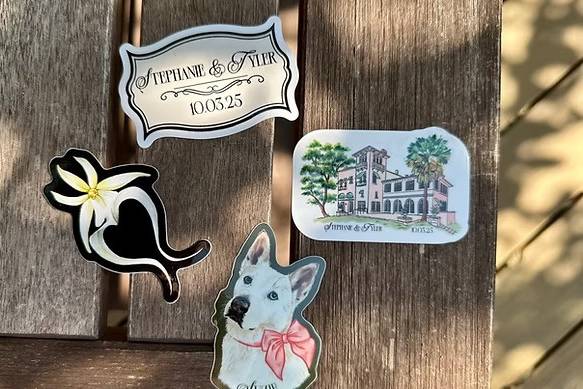 Austin Wedding Stickers