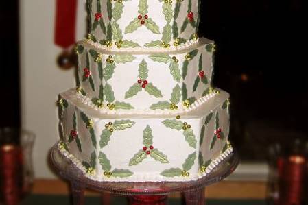 Holiday Holly Cake