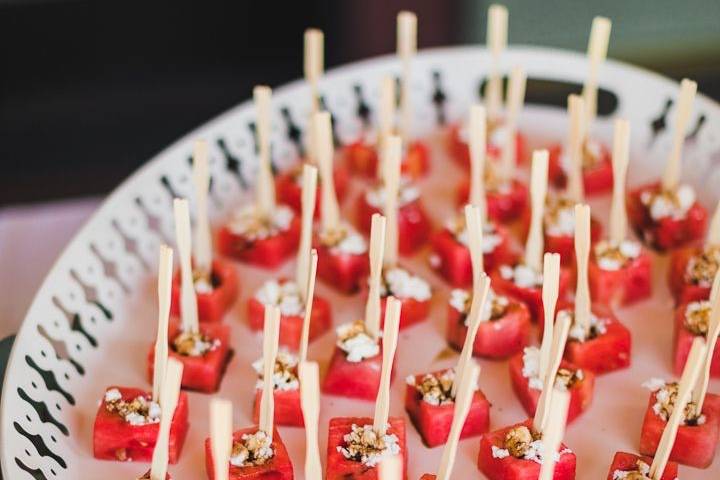 Feta Stuffed Watermelon