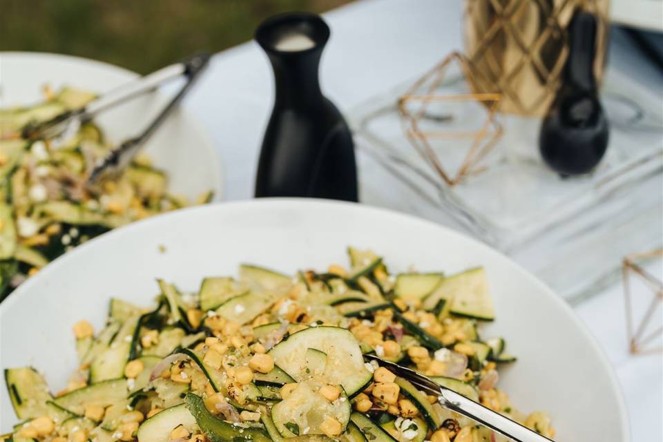 Herby Corn and Zucchini Salad