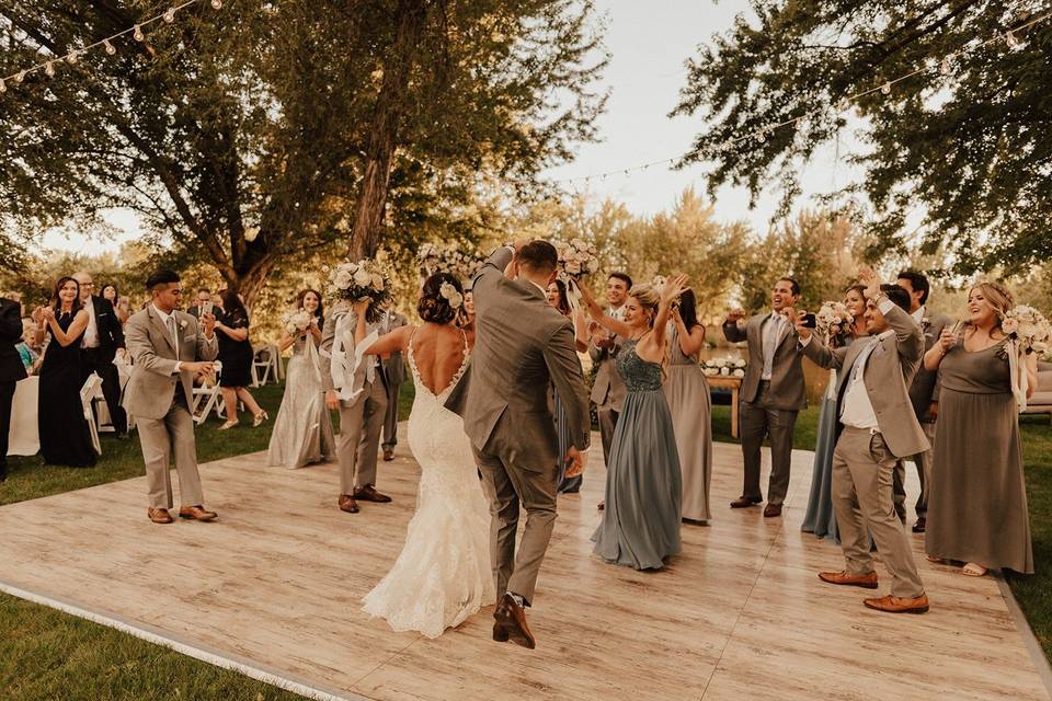 White Washed Pine Dance Floor