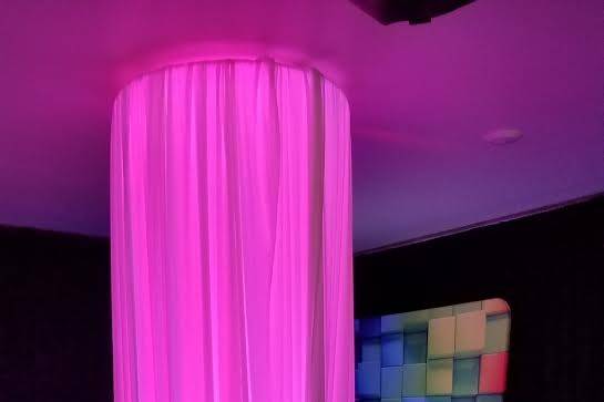 LED Lighting with Drape