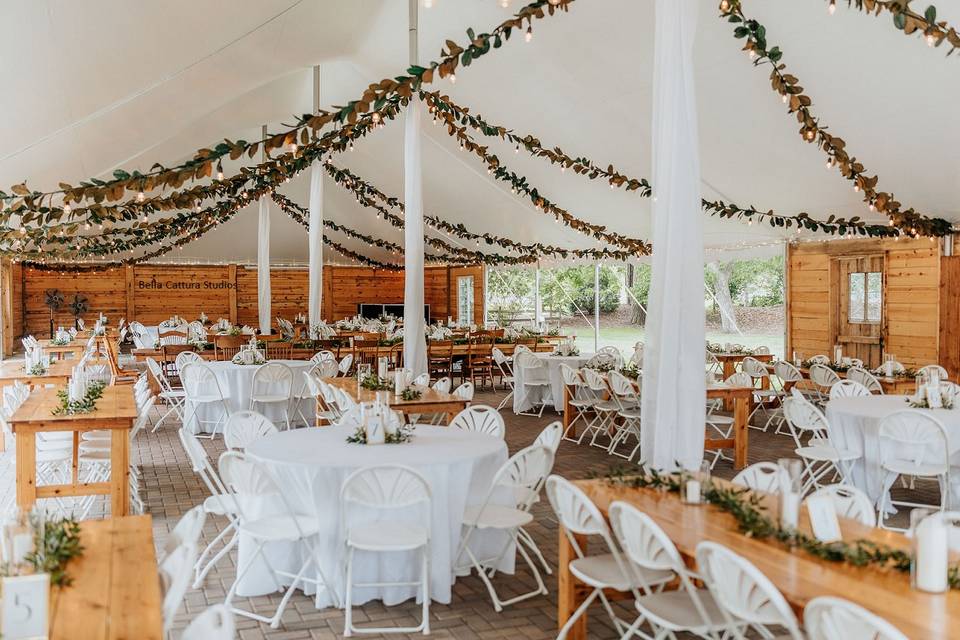 Gardens Wedding Reception Tent