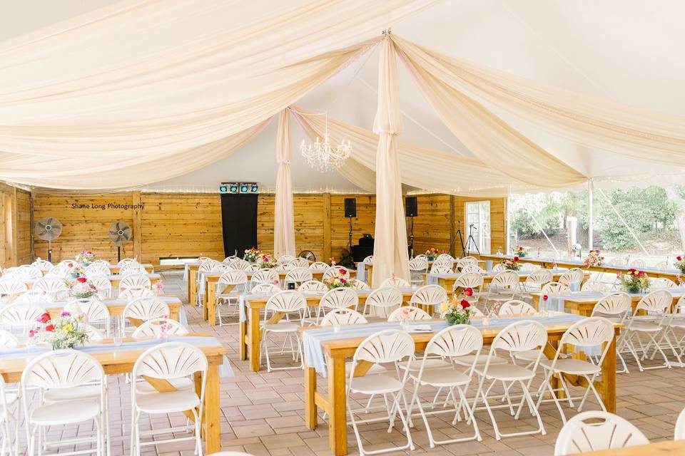 Gardens Wedding Reception Tent