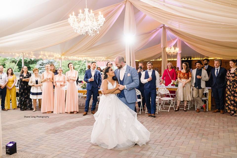 Gardens Wedding Reception Tent