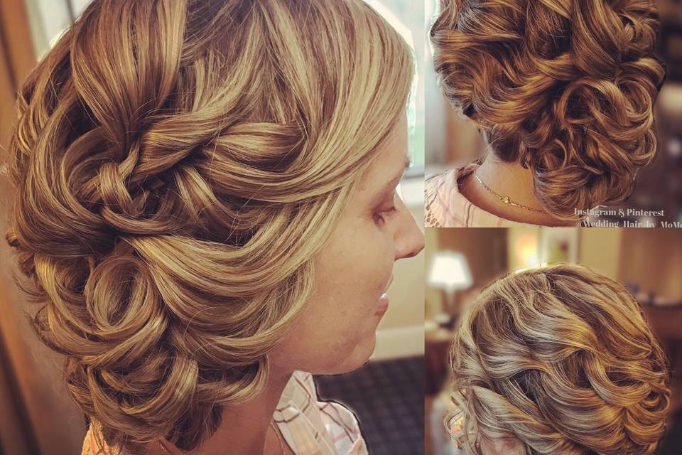 Wedding Hair by Mollie Monthie Radden