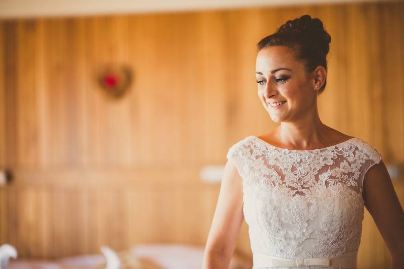 Hairstyle for bride by Linda Chudomelova