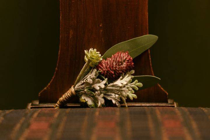 Thistle boutonniere