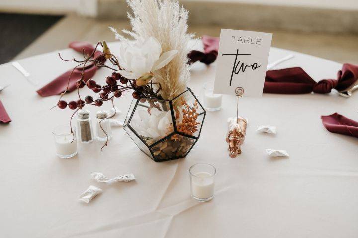 Boho wedding centerpiece