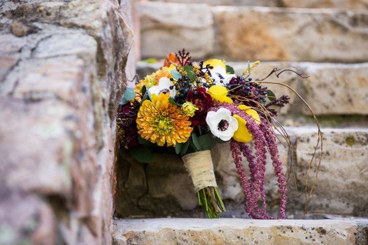 Fall bridal bouquet