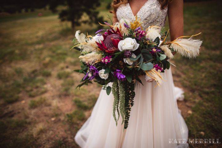 Boho bridal bouquet