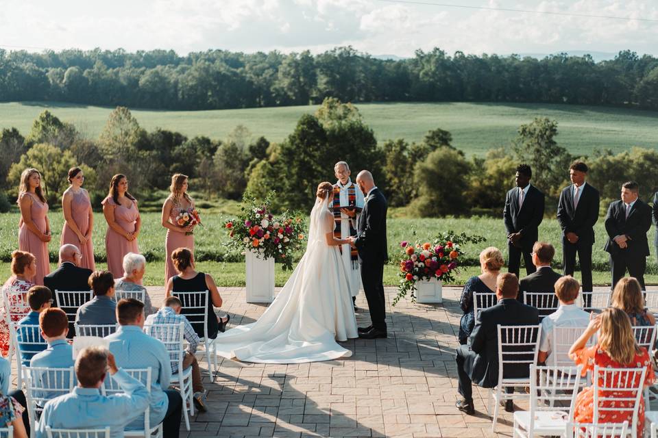 Ceremony on Patio