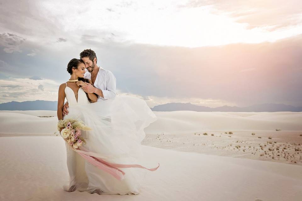 White Sands Newlywed Session