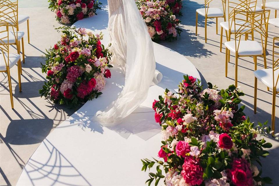 A colorfull wedding
