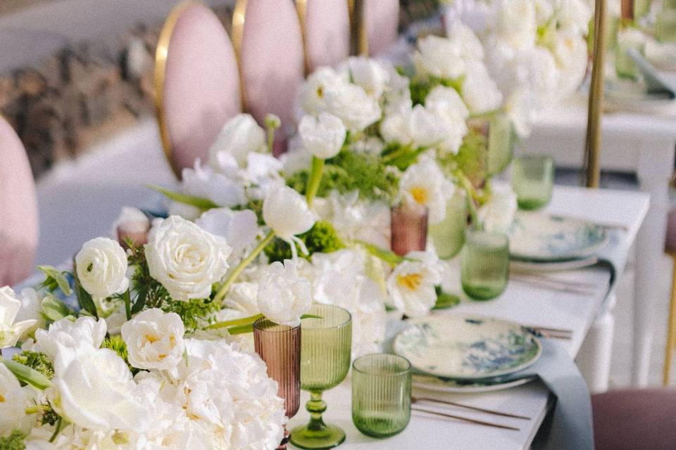 Green and White