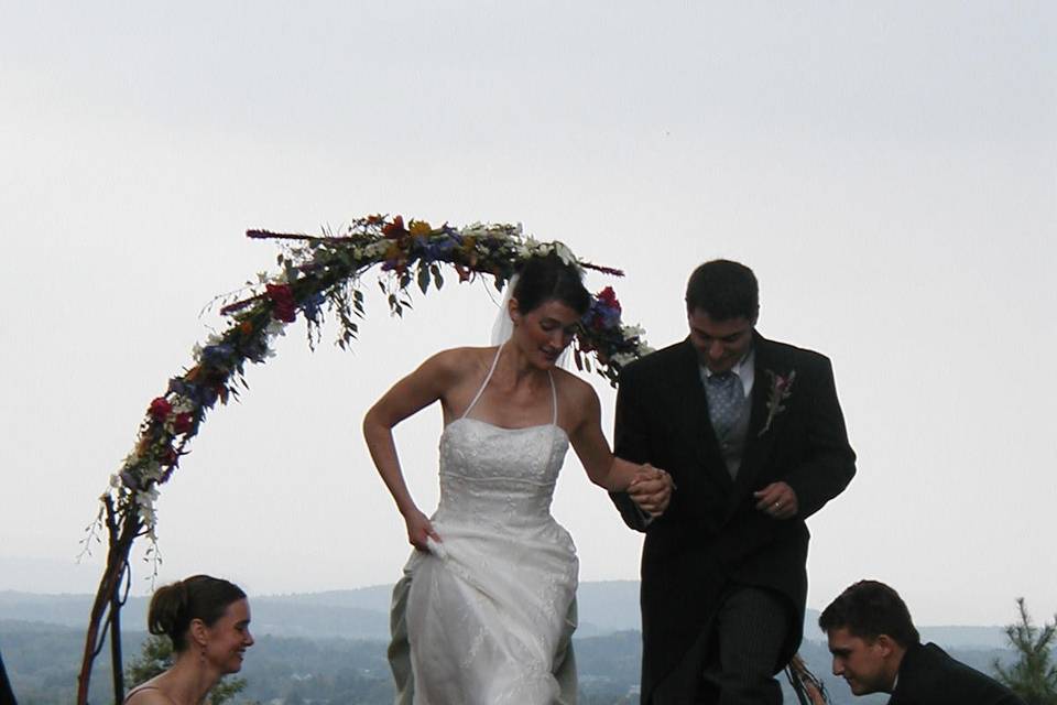 Jumping the broom, leaping into your future together