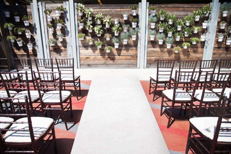 Wedding in Our Open Air Patio