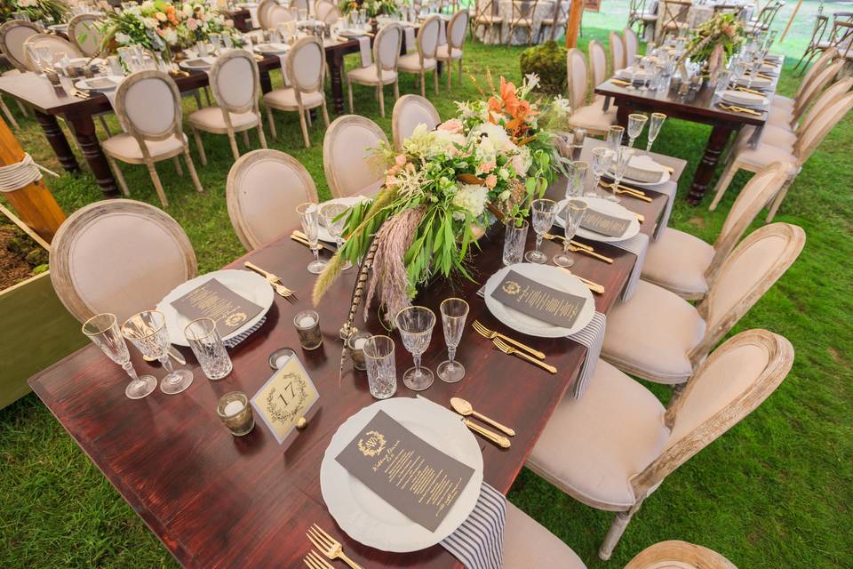 Mahoghany Farm Tables