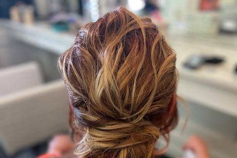 Textured updo