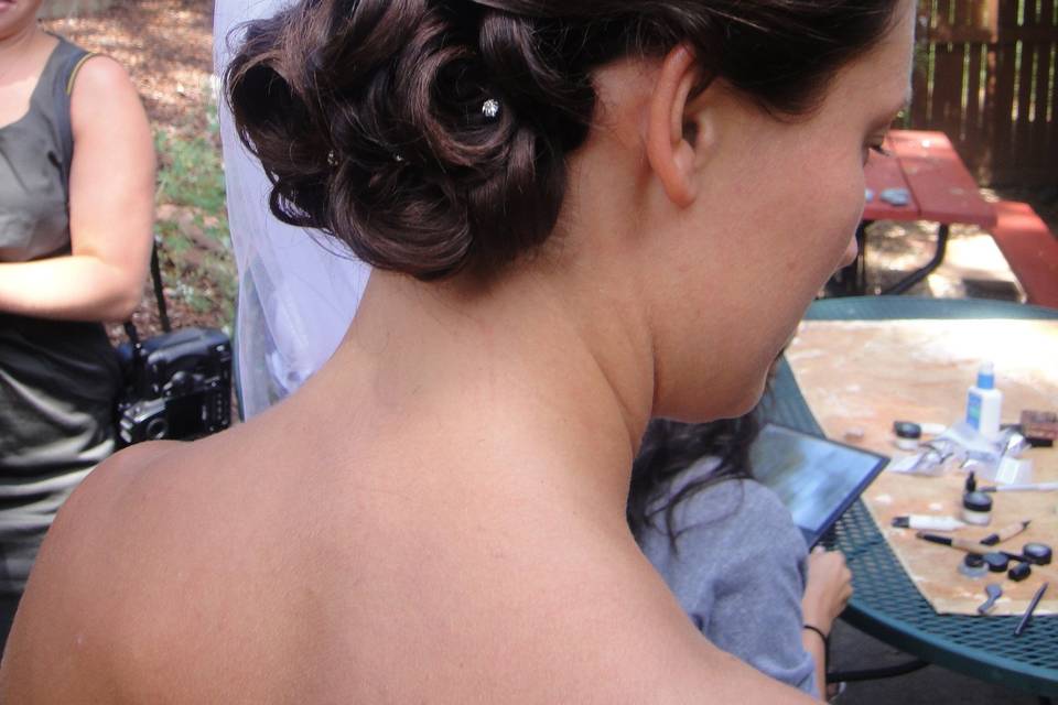 Bridal hair