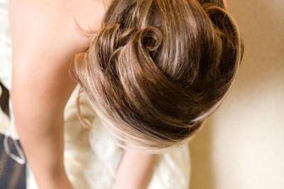 Intricate Updo for a bride by Jacki Norrie, Wedding Tresses