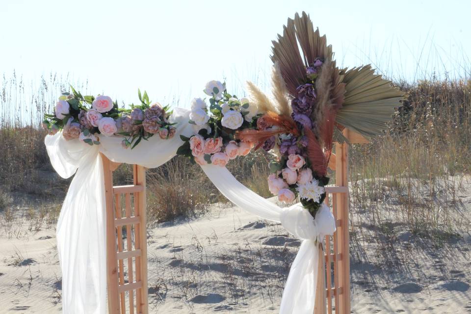 Whimsical decor and flowers