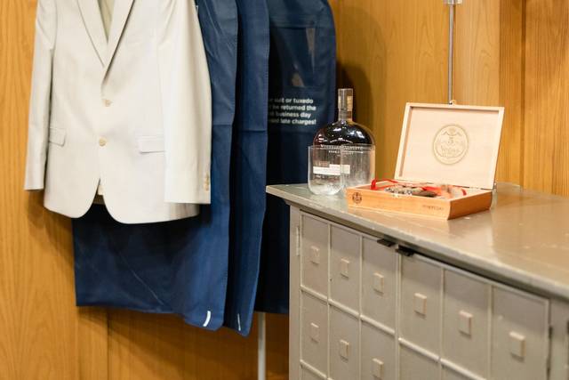 Groom getting ready area