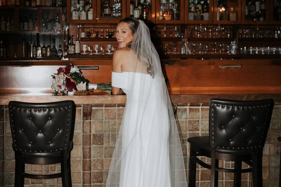 Bride in Milk Room