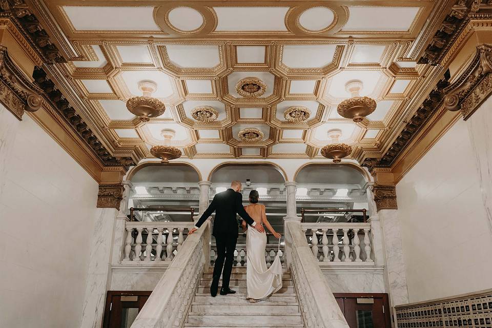 Marble staircase