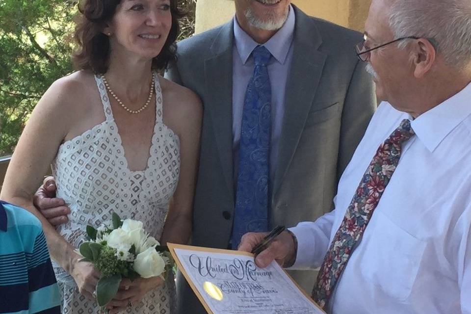 The marriage license