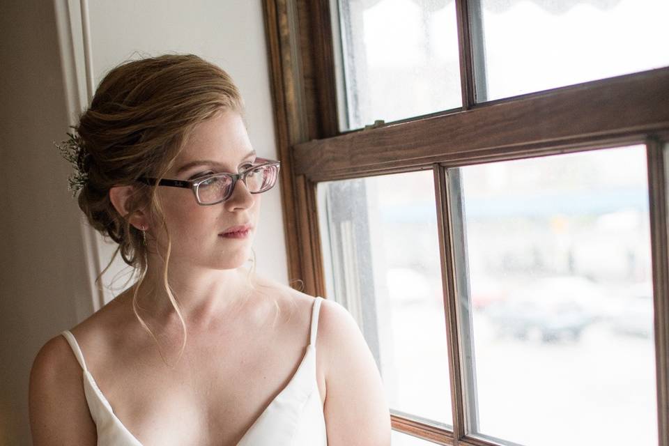 Natural makeup w/ glasses