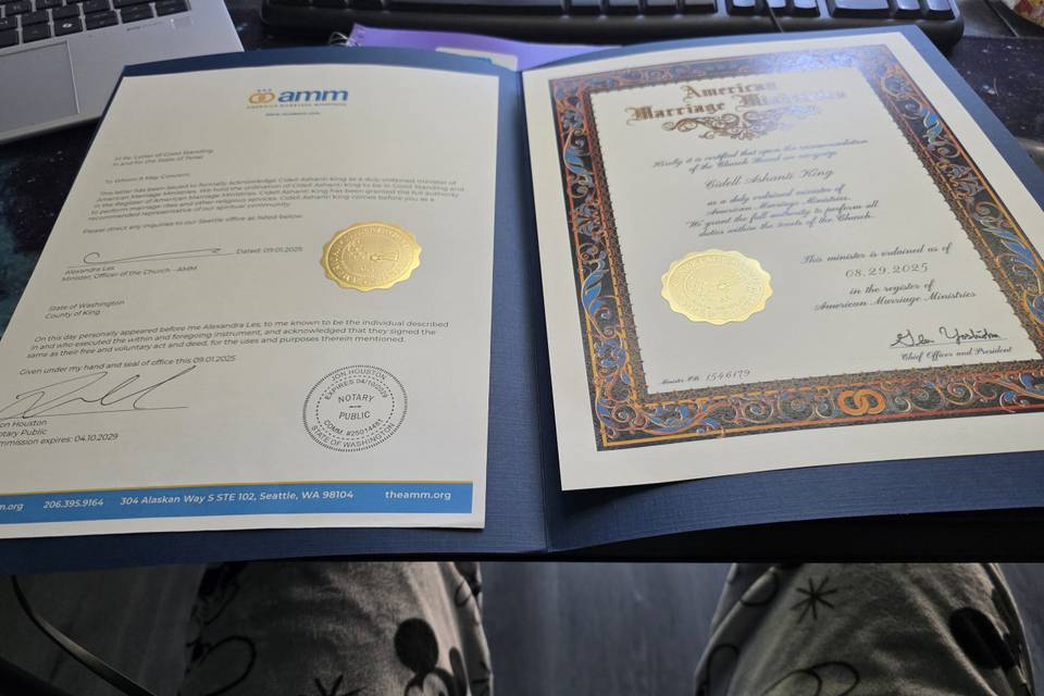 Officiating documents