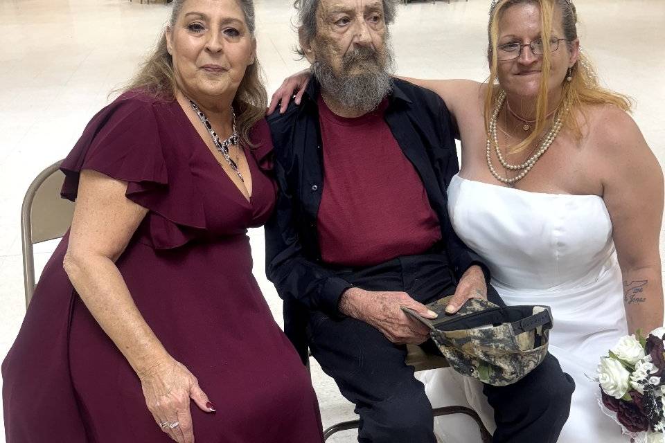 Family after a ceremony