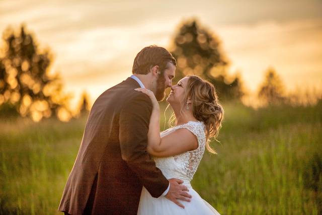 Bride & Groom on Course